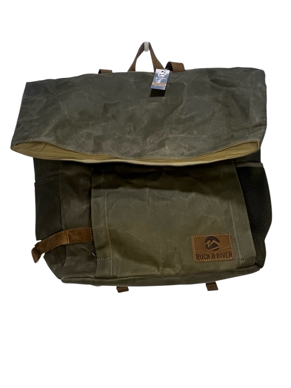 RUCK & RIVER WAXED CANVAS CAMPING BAG WEATHER RESISTANT